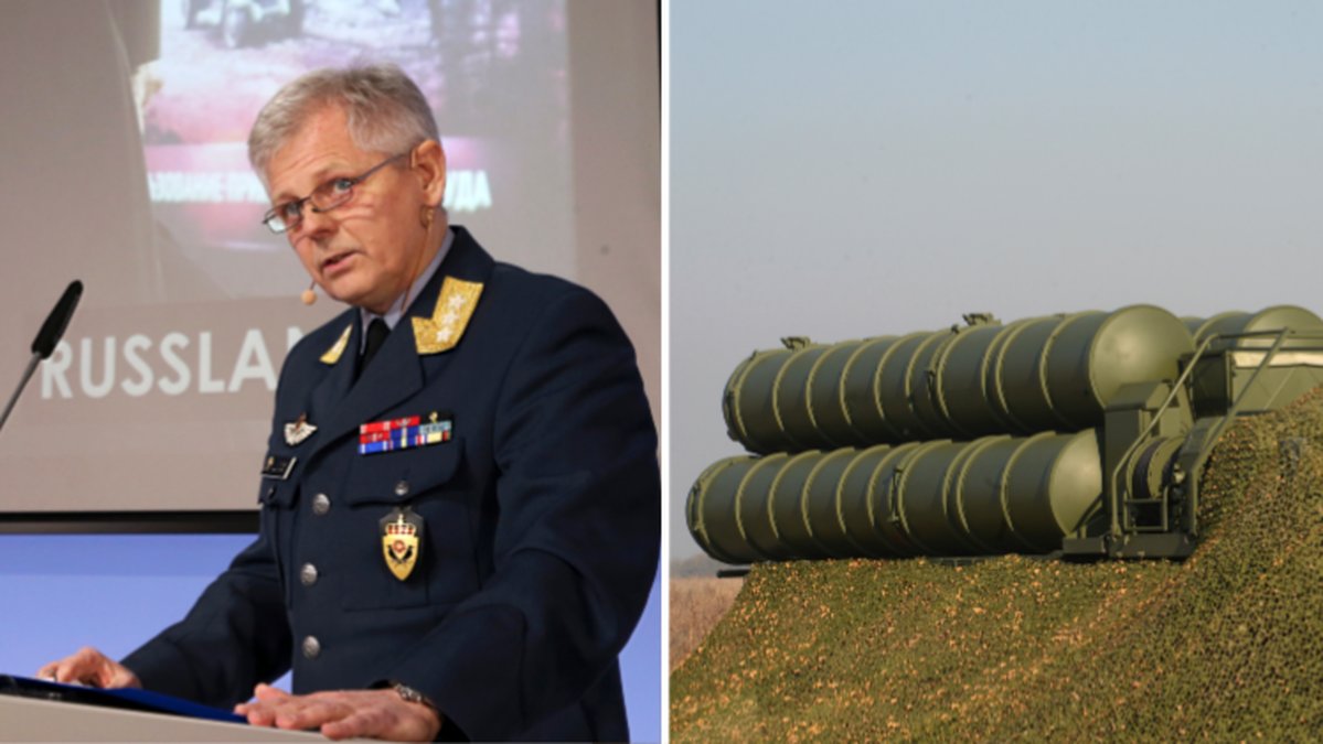 Morten Haga Lunde varnar för ryska missiler. (Vidar Ruud & AP/TT)